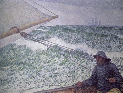 The Man at the Tiller by Théo van Rysselberghe